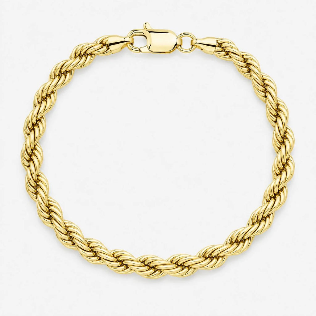 14K Pulsera de Oro Torzal