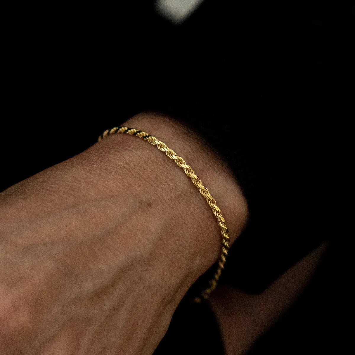 14K Pulsera de Oro Torzal
