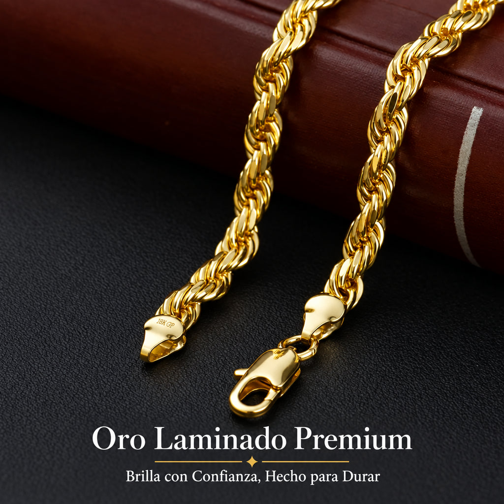 14K Pulsera de Oro Torzal