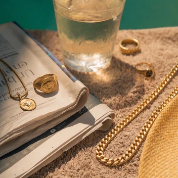 14K Cadena de Oro Cubana Mónaco